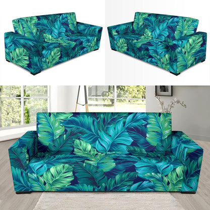 Banana Leaf Pattern Print Design BL05 Sofa Slipcover-JORJUNE.COM