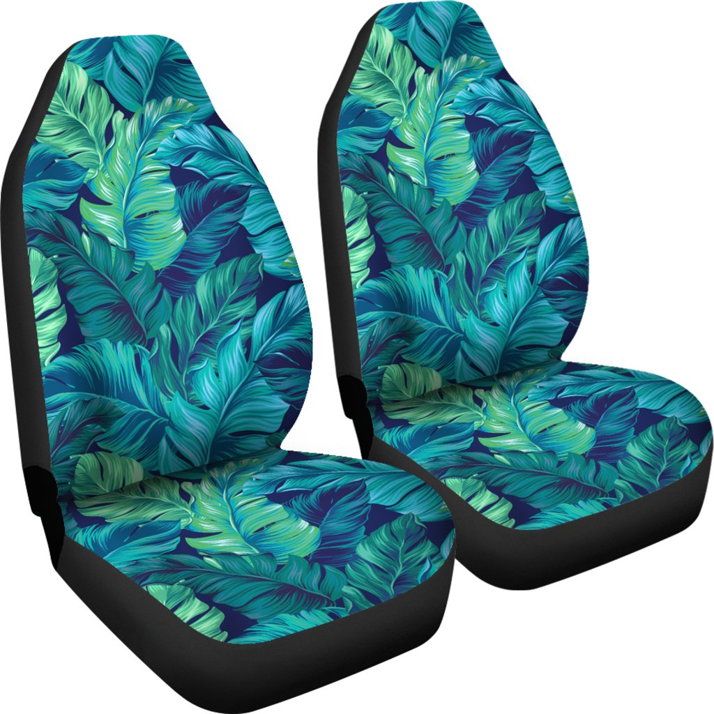 Banana Leaf Pattern Print Design BL05 Universal Fit Car Seat Covers