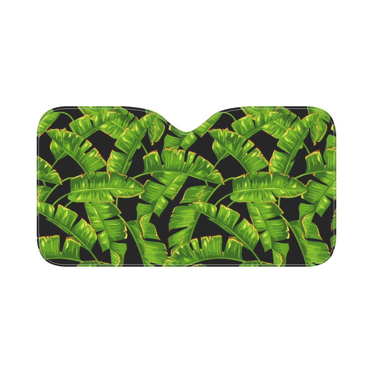 Banana Leaf Pattern Print Design BL06 Car Sun Shade-JorJune
