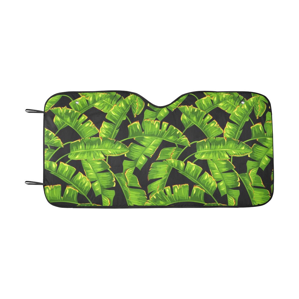 Banana Leaf Pattern Print Design BL06 Car Sun Shade-JorJune