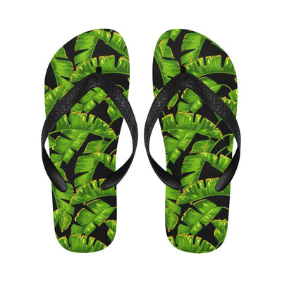Banana Leaf Pattern Print Design BL06 Flip Flops-JorJune