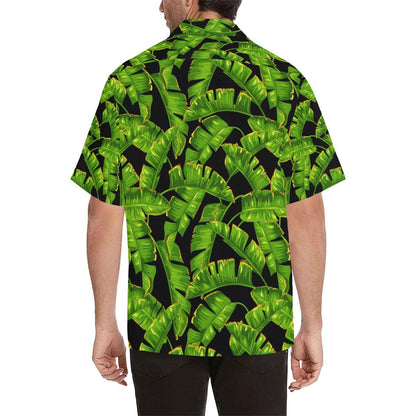 Banana Leaf Pattern Print Design BL06 Men Hawaiian Shirt-JorJune