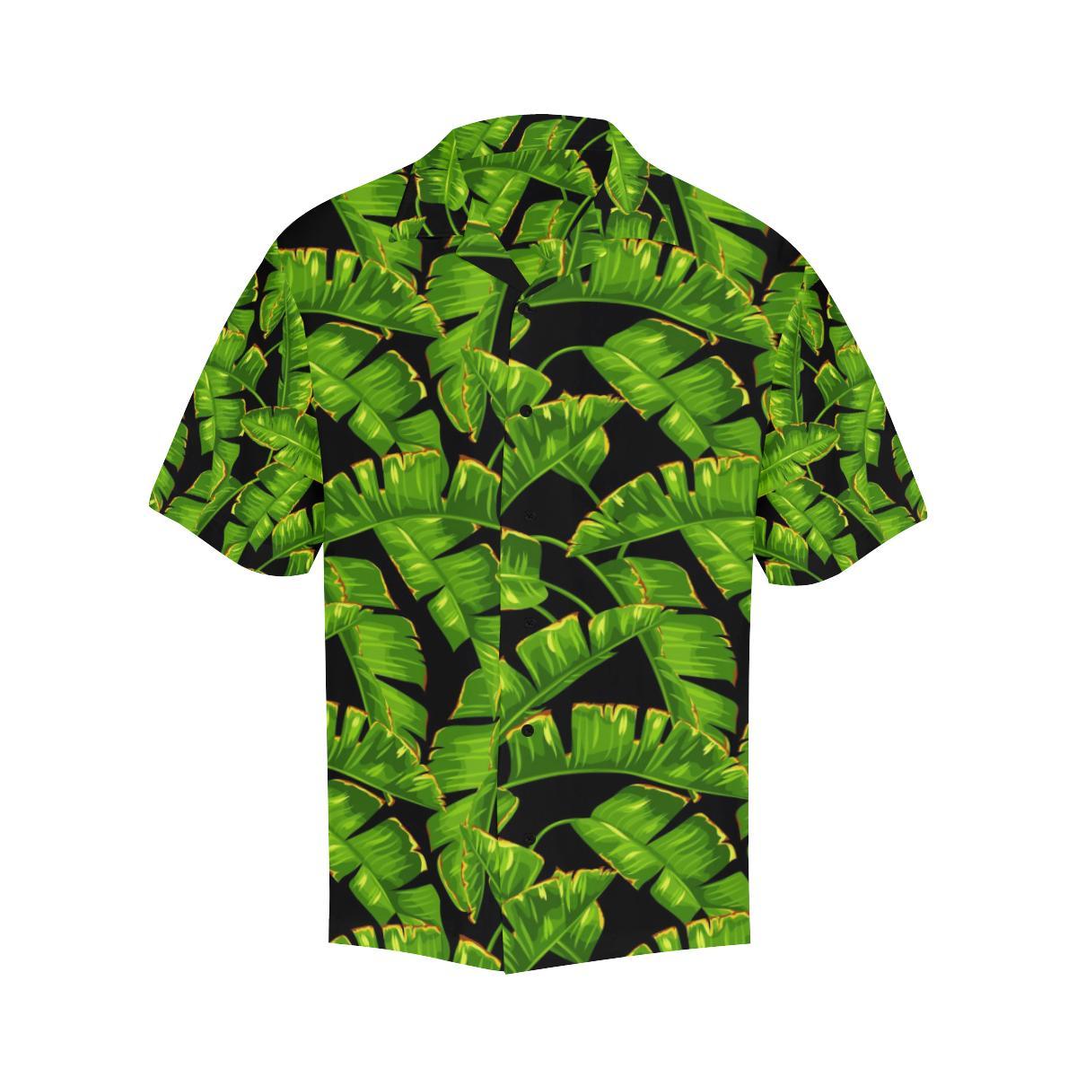 Banana Leaf Pattern Print Design BL06 Men Hawaiian Shirt-JorJune