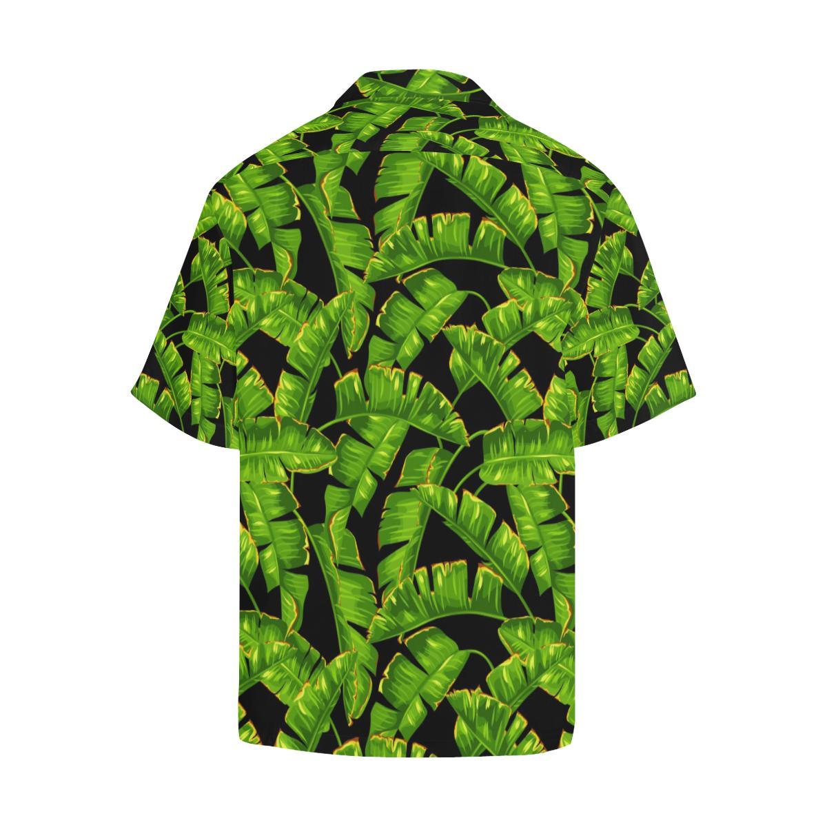 Banana Leaf Pattern Print Design BL06 Men Hawaiian Shirt-JorJune