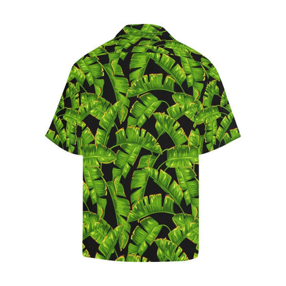 Banana Leaf Pattern Print Design BL06 Men Hawaiian Shirt-JorJune