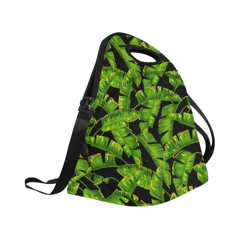 Banana Leaf Pattern Print Design BL06 Neoprene Lunch Bag-JorJune