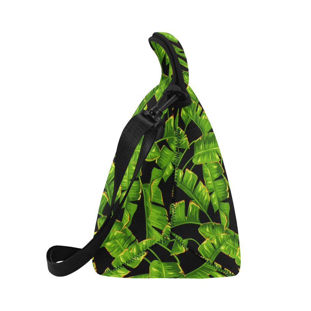 Banana Leaf Pattern Print Design BL06 Neoprene Lunch Bag-JorJune