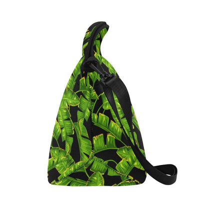 Banana Leaf Pattern Print Design BL06 Neoprene Lunch Bag-JorJune