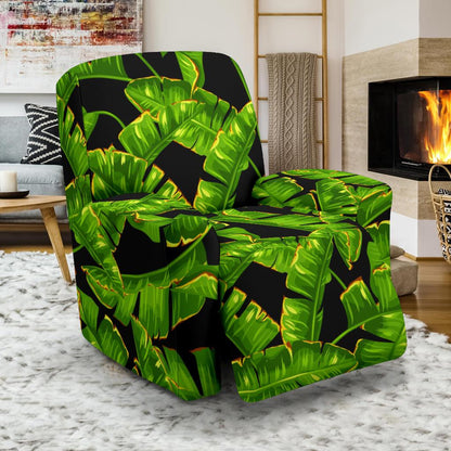 Banana Leaf Pattern Print Design BL06 Recliner Slipcover-JORJUNE.COM