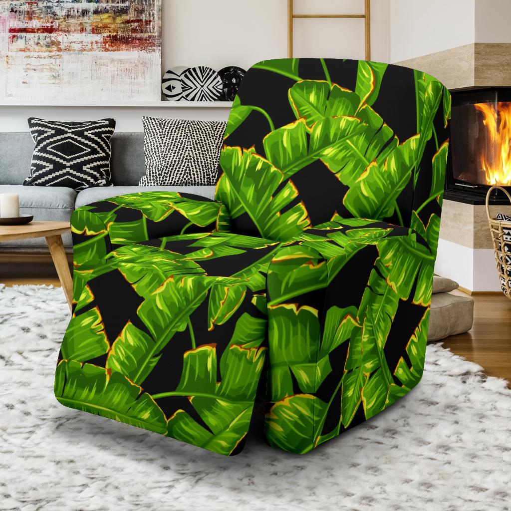 Banana Leaf Pattern Print Design BL06 Recliner Slipcover-JORJUNE.COM