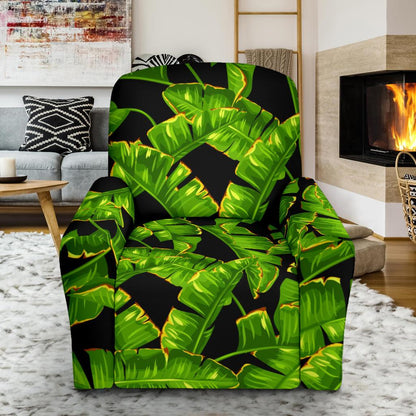 Banana Leaf Pattern Print Design BL06 Recliner Slipcover-JORJUNE.COM