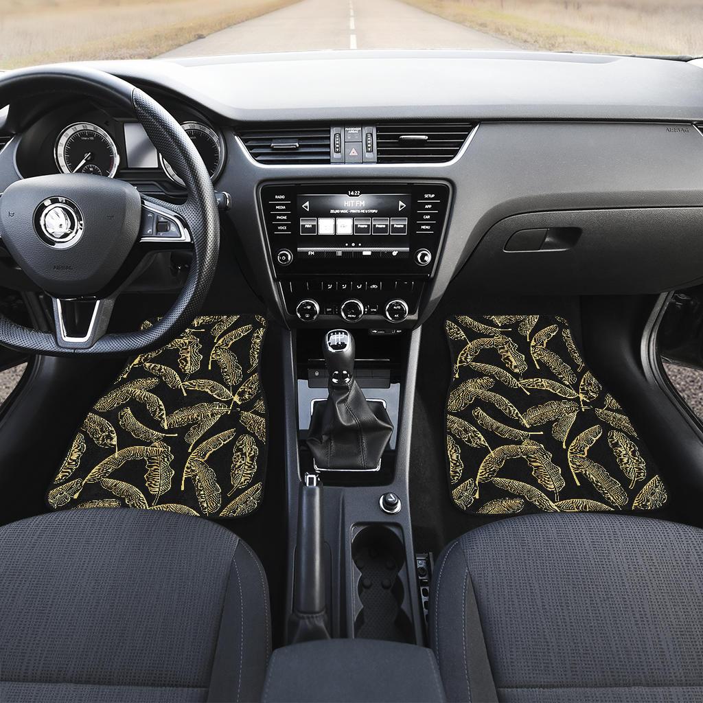 Banana Leaf Pattern Print Design BL07 Car Floor Mats-JorJune