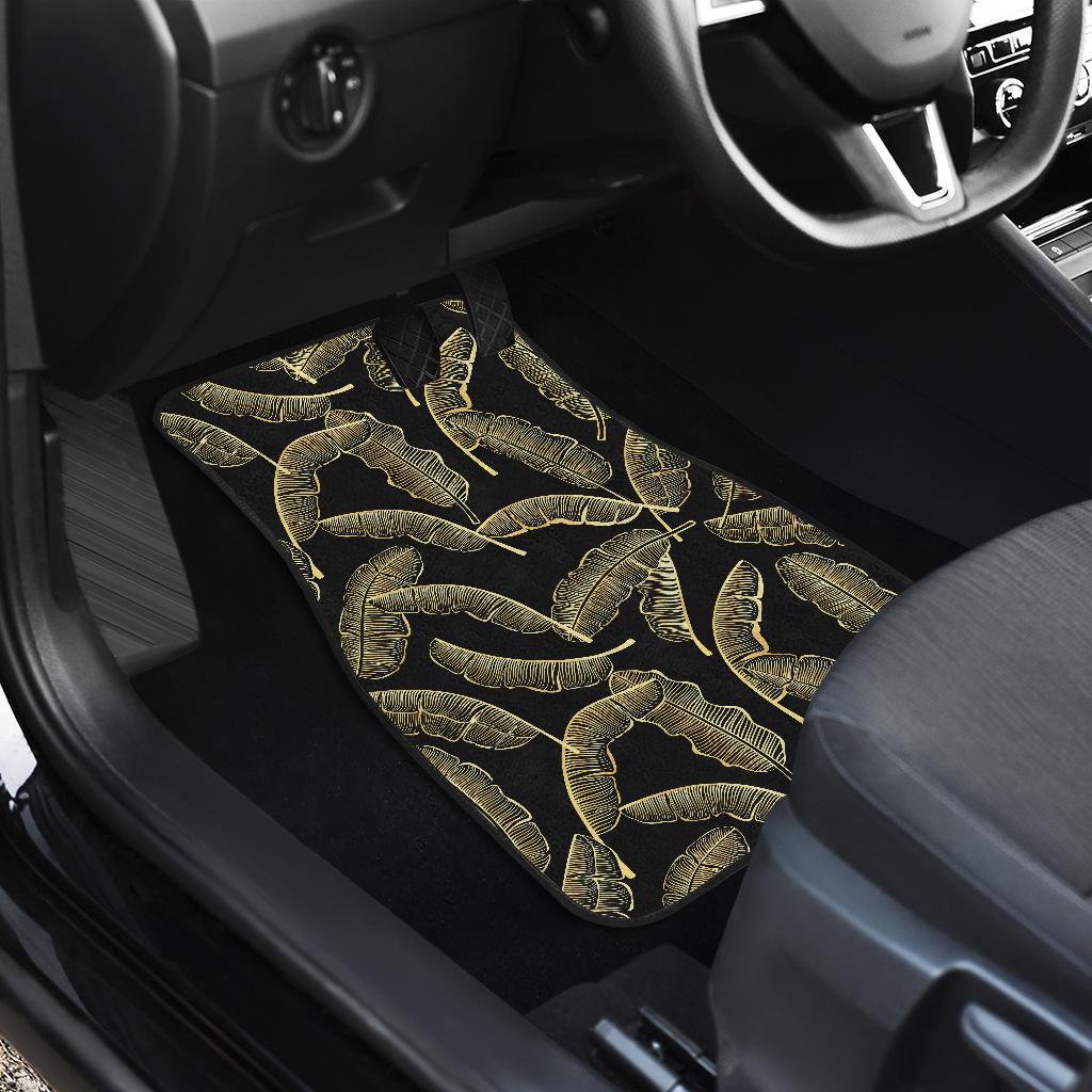 Banana Leaf Pattern Print Design BL07 Car Floor Mats-JorJune