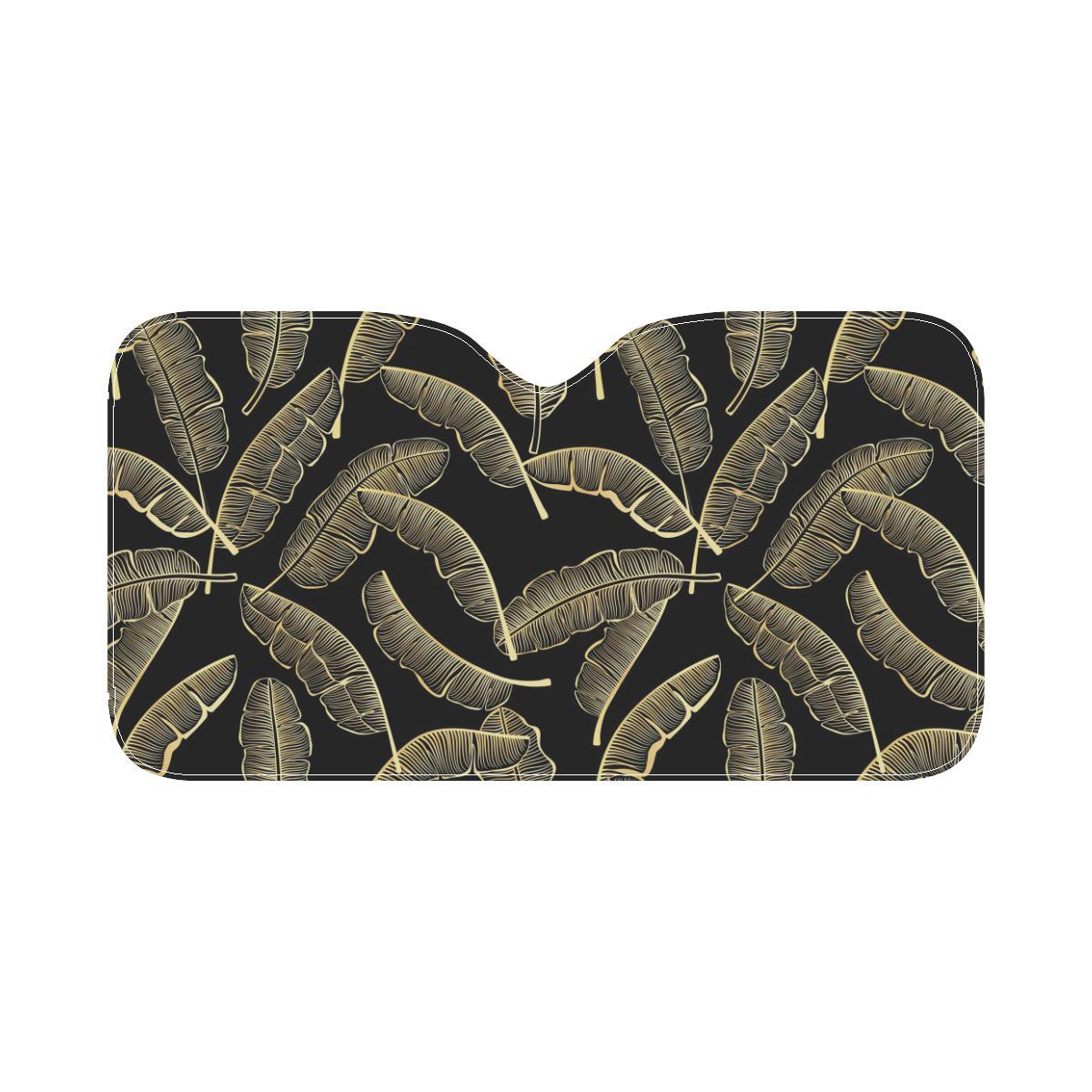 Banana Leaf Pattern Print Design BL07 Car Sun Shade-JorJune