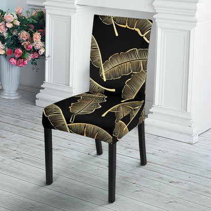 Banana Leaf Pattern Print Design BL07 Dining Chair Slipcover-JORJUNE.COM