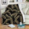 Banana Leaf Pattern Print Design BL07 Fleece Blankete