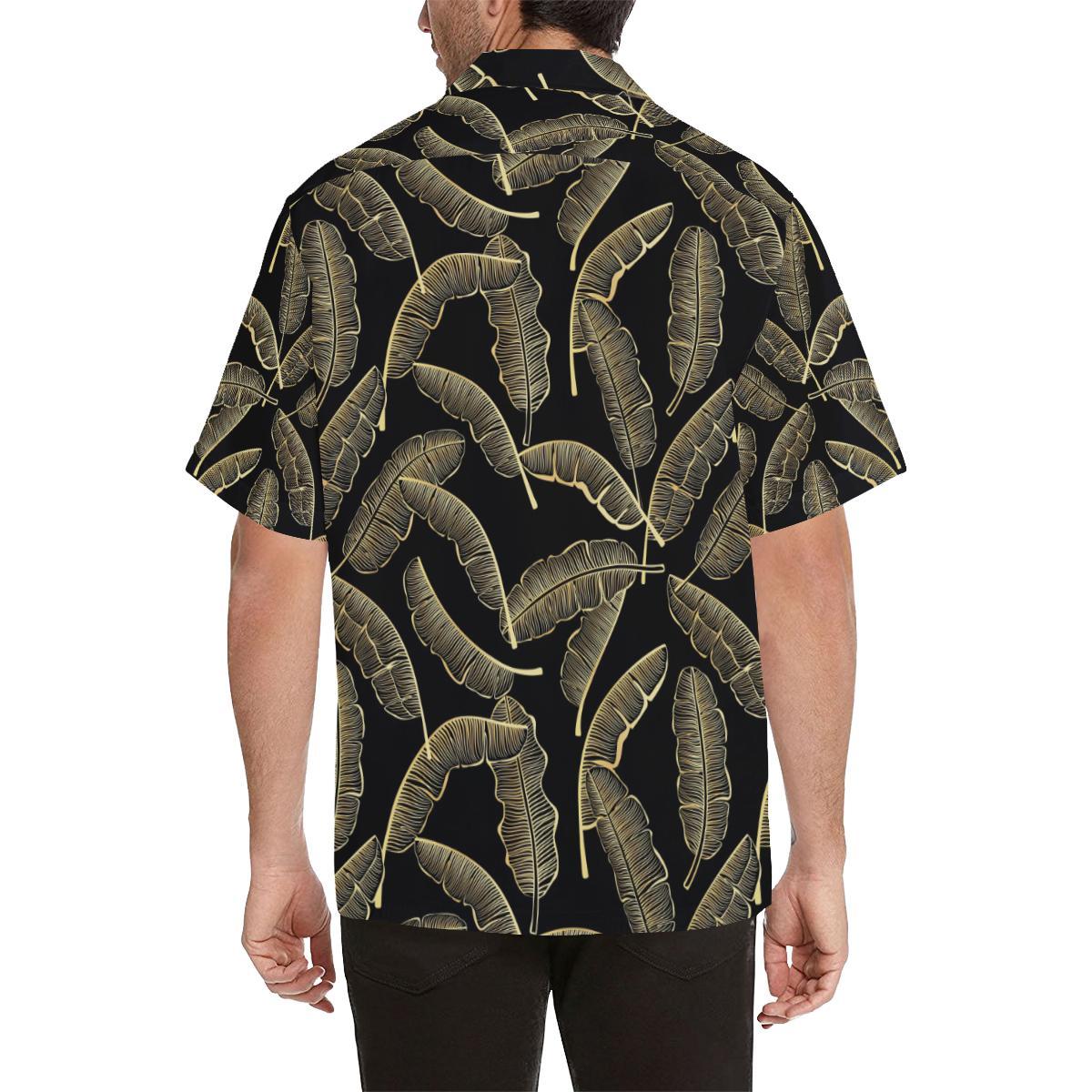Banana Leaf Pattern Print Design BL07 Men Hawaiian Shirt-JorJune