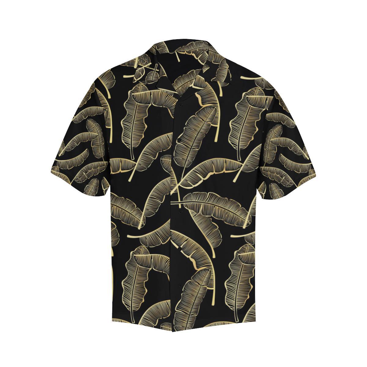 Banana Leaf Pattern Print Design BL07 Men Hawaiian Shirt-JorJune