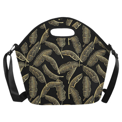 Banana Leaf Pattern Print Design BL07 Neoprene Lunch Bag-JorJune