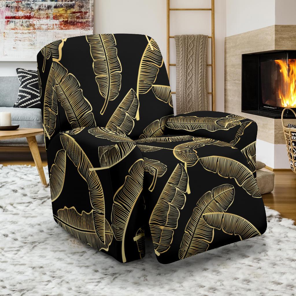 Banana Leaf Pattern Print Design BL07 Recliner Slipcover-JORJUNE.COM