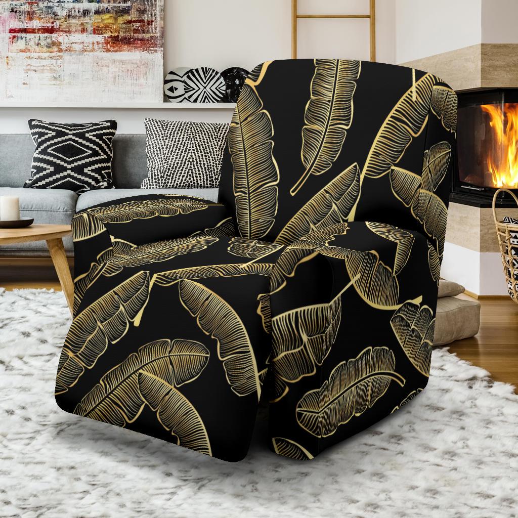 Banana Leaf Pattern Print Design BL07 Recliner Slipcover-JORJUNE.COM