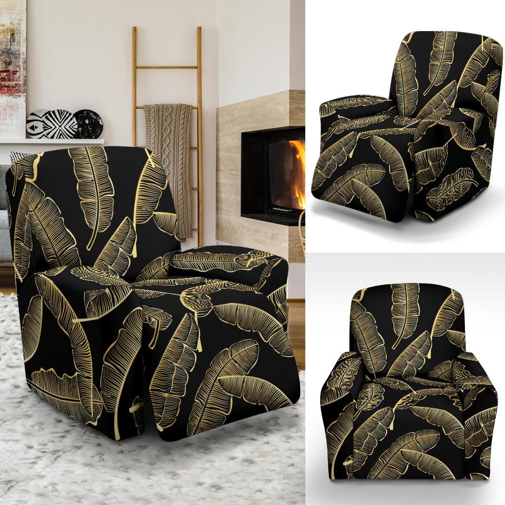 Banana Leaf Pattern Print Design BL07 Recliner Slipcover-JORJUNE.COM