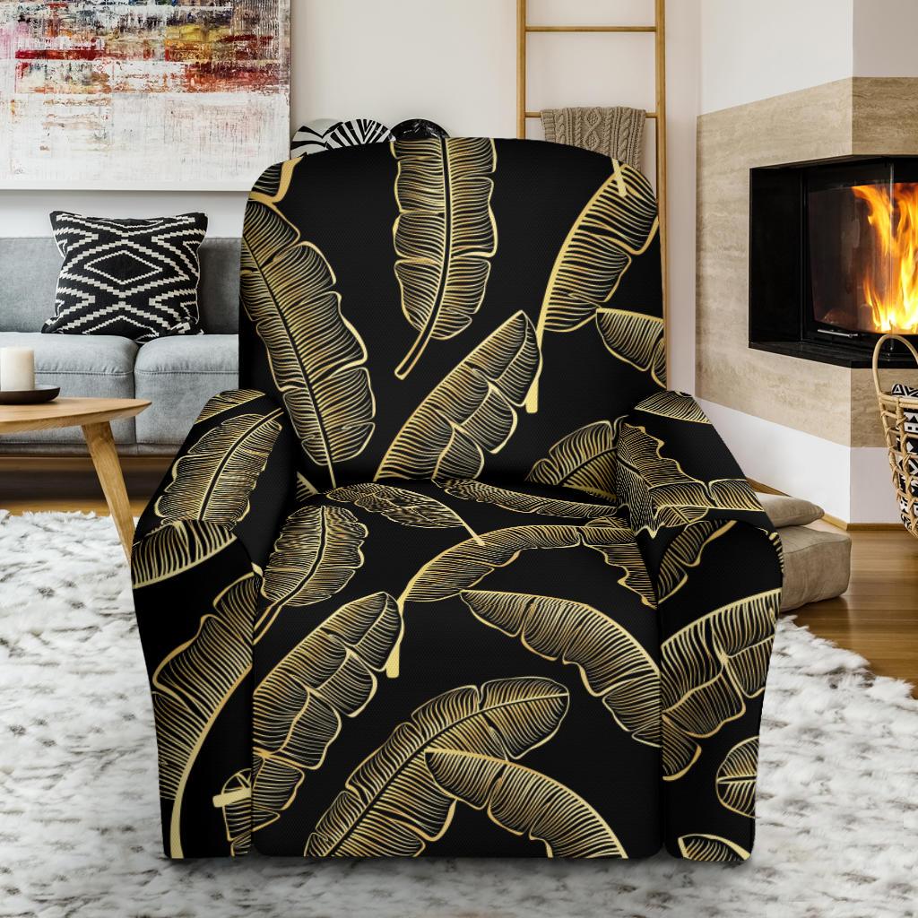 Banana Leaf Pattern Print Design BL07 Recliner Slipcover-JORJUNE.COM
