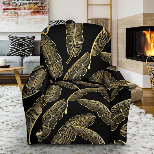 Banana Leaf Pattern Print Design BL07 Recliner Slipcover-JORJUNE.COM
