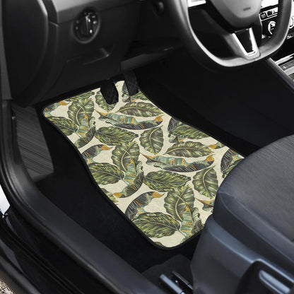 Banana Leaf Pattern Print Design BL08 Car Floor Mats-JorJune