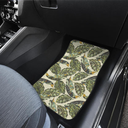 Banana Leaf Pattern Print Design BL08 Car Floor Mats-JorJune