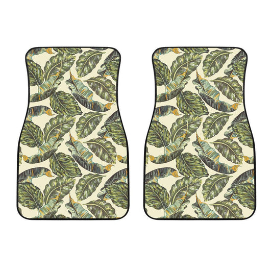 Banana Leaf Pattern Print Design BL08 Car Floor Mats-JorJune