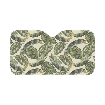 Banana Leaf Pattern Print Design BL08 Car Sun Shade-JorJune