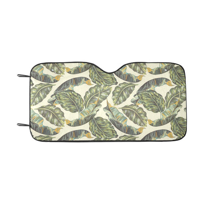 Banana Leaf Pattern Print Design BL08 Car Sun Shade-JorJune