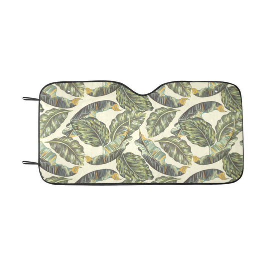 Banana Leaf Pattern Print Design BL08 Car Sun Shade-JorJune