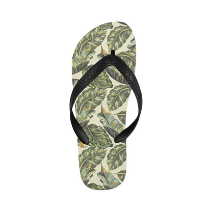 Banana Leaf Pattern Print Design BL08 Flip Flops-JorJune