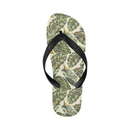 Banana Leaf Pattern Print Design BL08 Flip Flops-JorJune