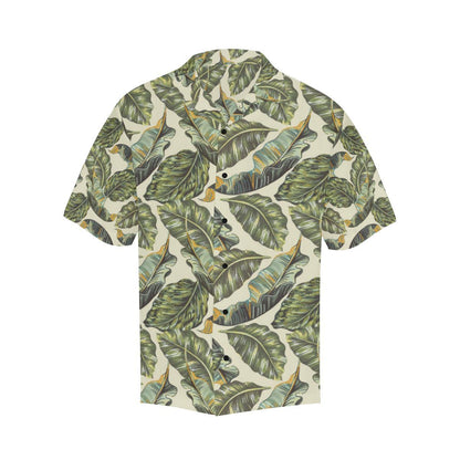 Banana Leaf Pattern Print Design BL08 Men Hawaiian Shirt-JorJune