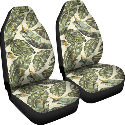 Banana Leaf Pattern Print Design BL08 Universal Fit Car Seat Covers