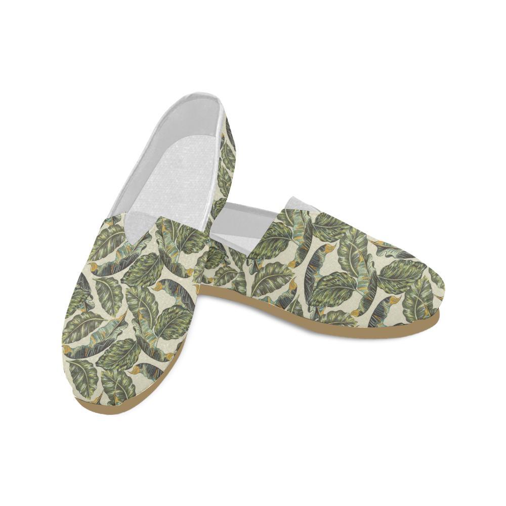 Banana Leaf Pattern Print Design BL08 Women Casual Shoes-JorJune.com