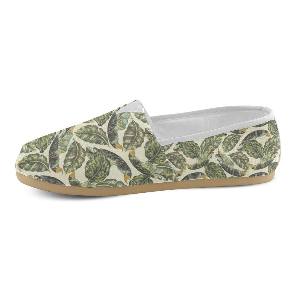 Banana Leaf Pattern Print Design BL08 Women Casual Shoes-JorJune.com