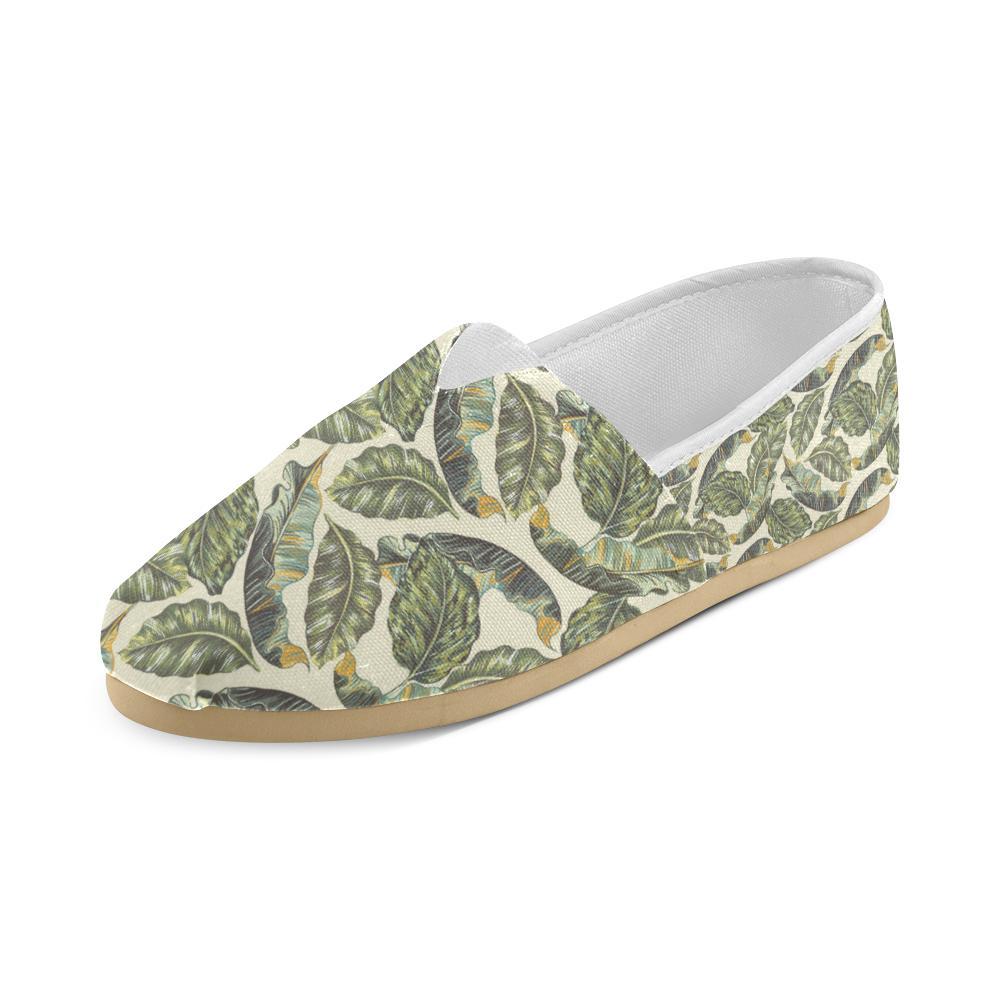 Banana Leaf Pattern Print Design BL08 Women Casual Shoes-JorJune.com