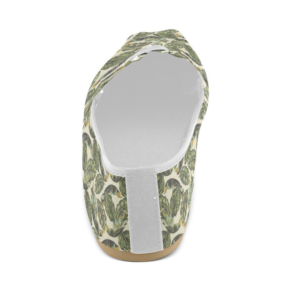 Banana Leaf Pattern Print Design BL08 Women Casual Shoes-JorJune.com