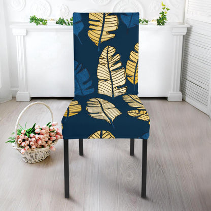 Banana Leaf Pattern Print Design BL09 Dining Chair Slipcover-JORJUNE.COM