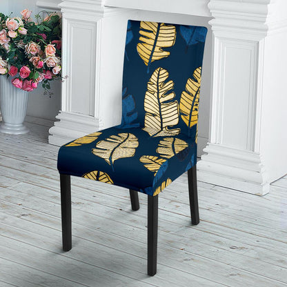 Banana Leaf Pattern Print Design BL09 Dining Chair Slipcover-JORJUNE.COM