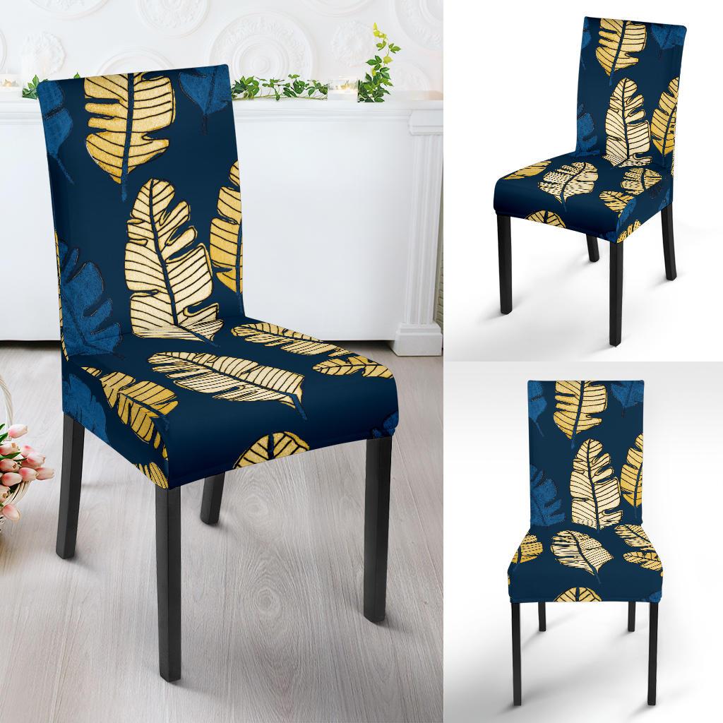 Banana Leaf Pattern Print Design BL09 Dining Chair Slipcover-JORJUNE.COM