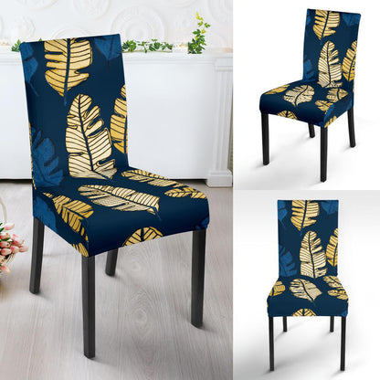 Banana Leaf Pattern Print Design BL09 Dining Chair Slipcover-JORJUNE.COM