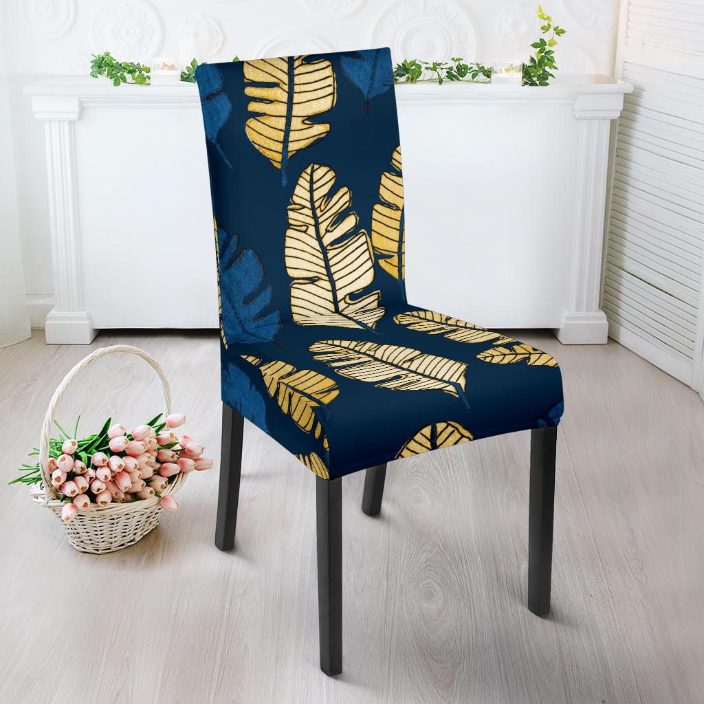 Banana Leaf Pattern Print Design BL09 Dining Chair Slipcover-JORJUNE.COM
