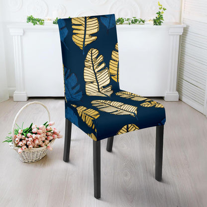Banana Leaf Pattern Print Design BL09 Dining Chair Slipcover-JORJUNE.COM