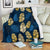 Banana Leaf Pattern Print Design BL09 Fleece Blankete