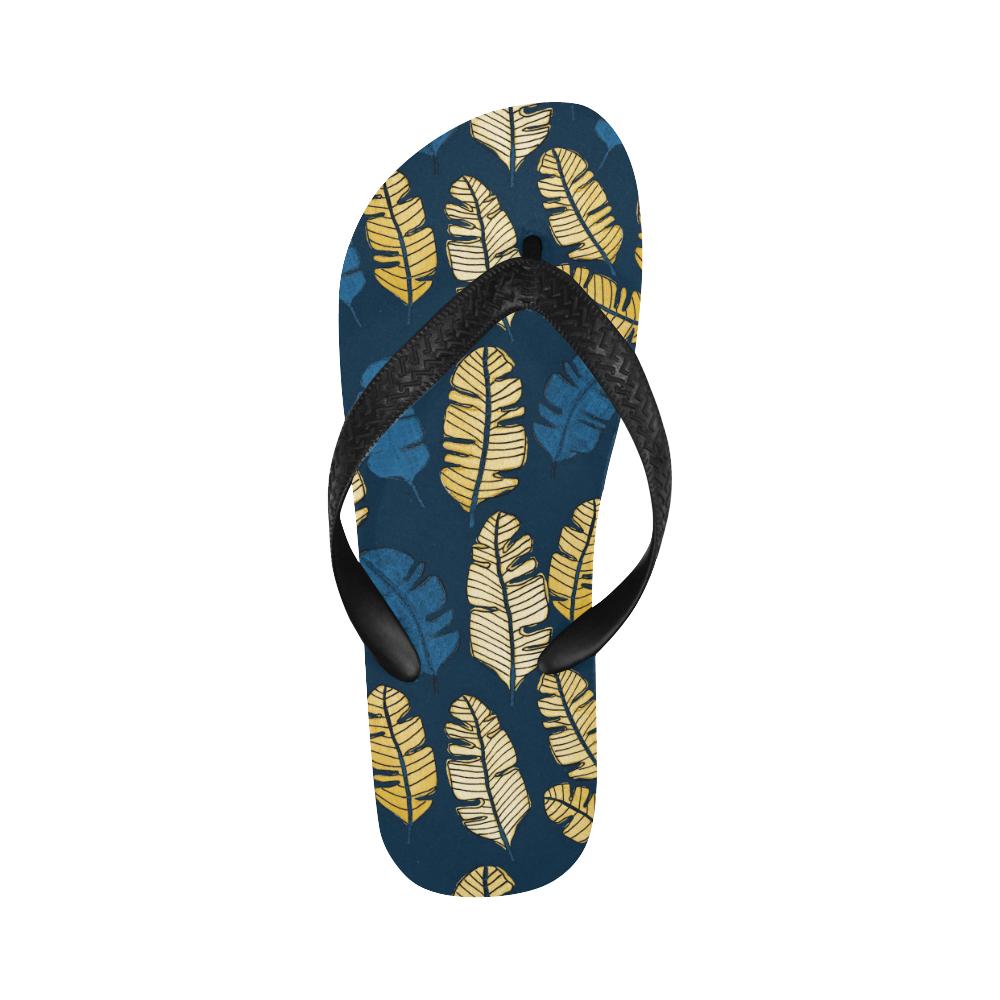 Banana Leaf Pattern Print Design BL09 Flip Flops-JorJune
